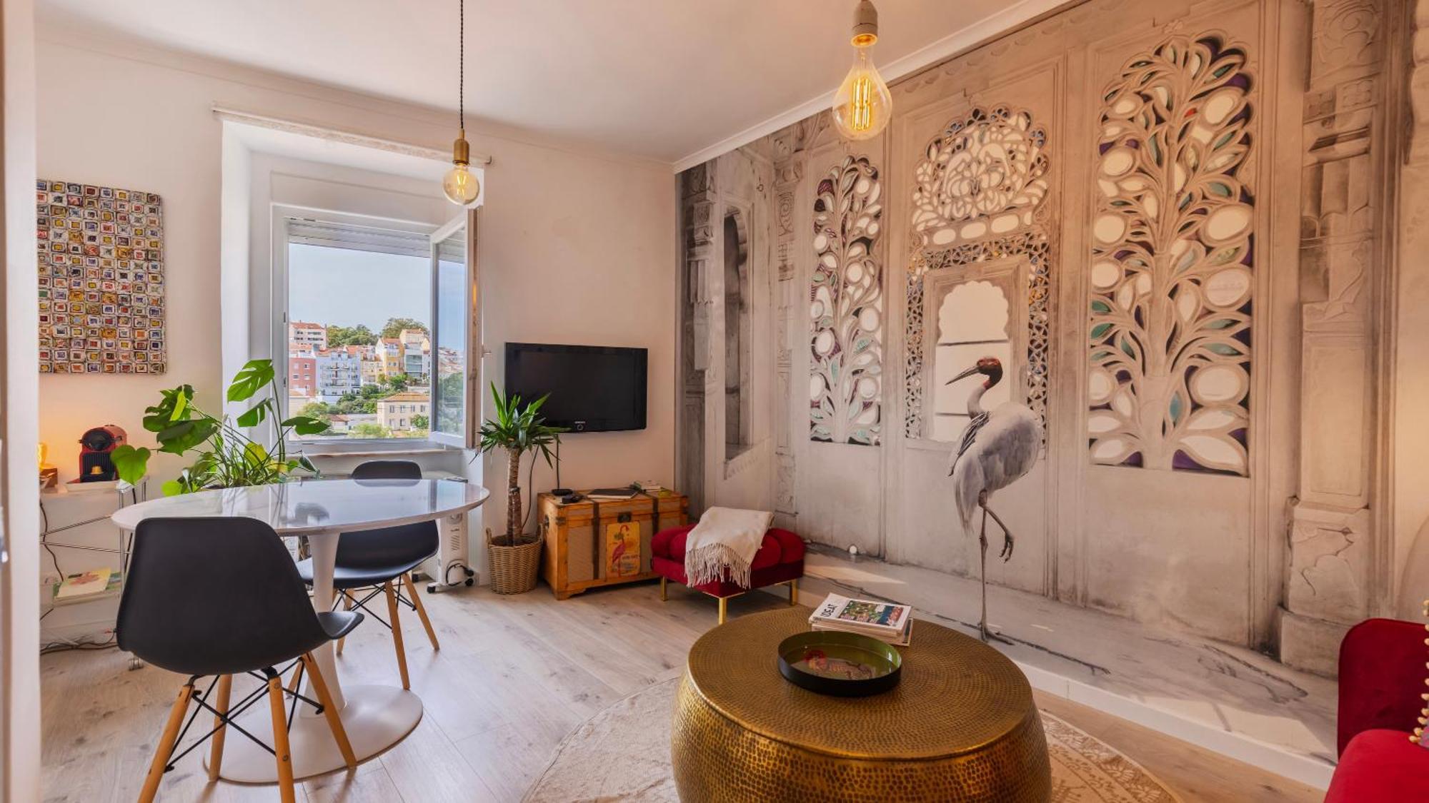 Sunny Design Apt In Praca Das Flores By Lovelystay Lisboa المظهر الخارجي الصورة